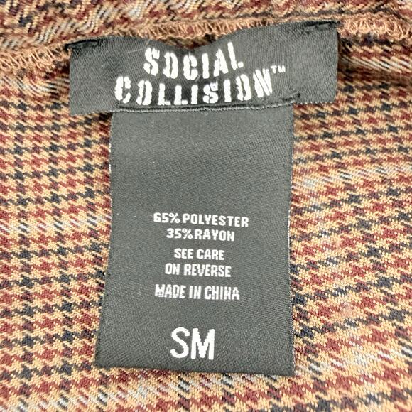 Social Collision Corset Lace Up Dress Goth Dark Academia Small - Picture 3 of 4